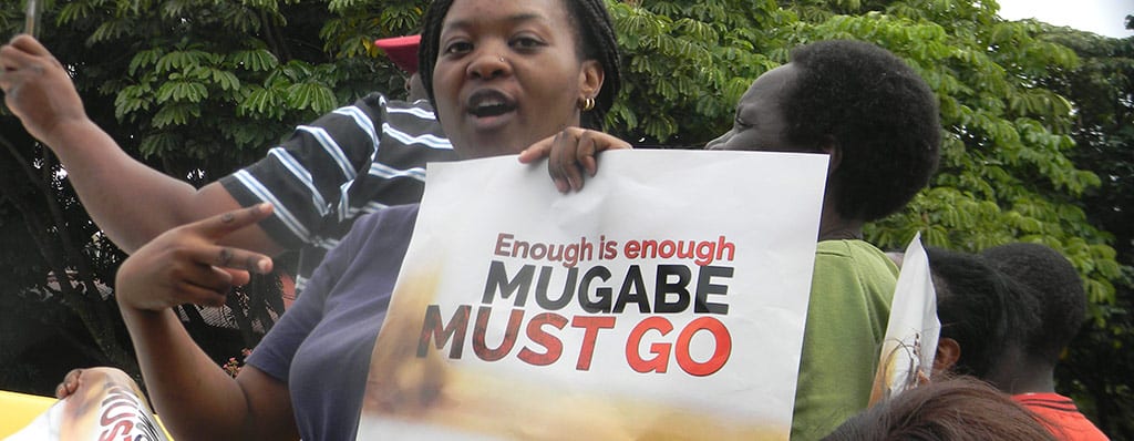 זימבבואה הפגנה